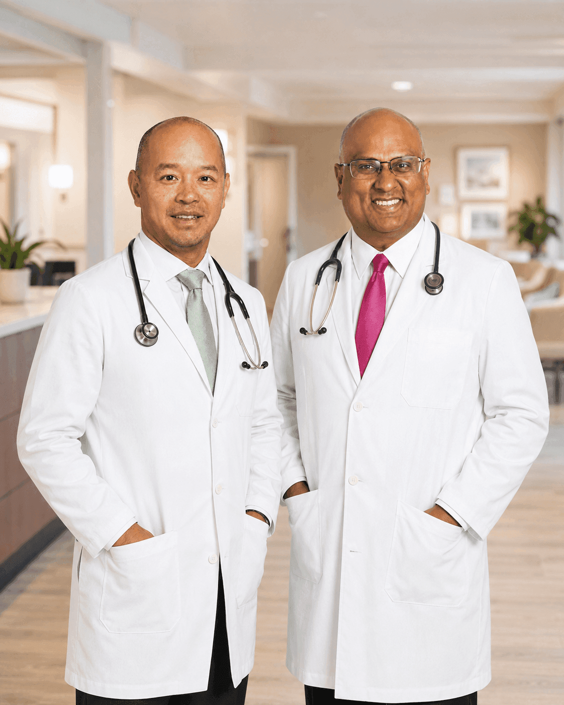 Members of the Summit Clinical Service team standing together in a clinical facility.